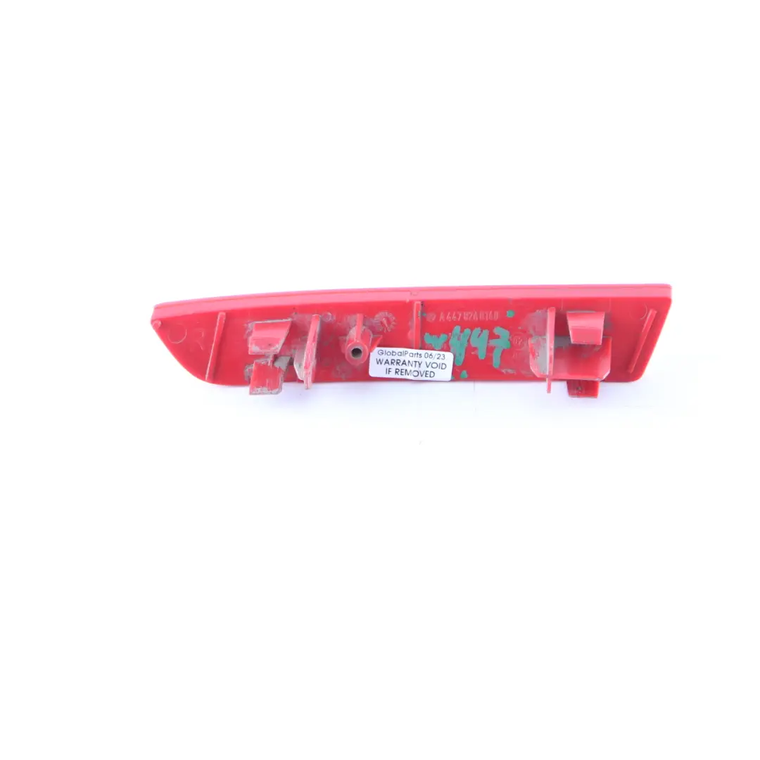 Lamp Reflector Rear Right O/S Bumper Reflection to Mercedes Vito W447 with Part number A4478260140 Mercedes Vito W447 Lamp Reflector Rear Right O/S Bumper Reflection - SKU A4478260140 - Part number A4478260140