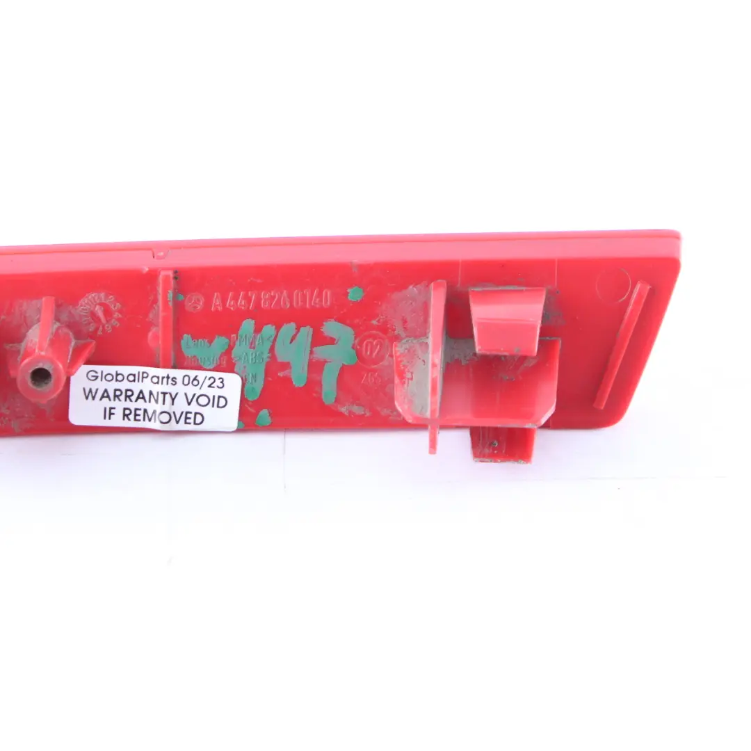 Lamp Reflector Rear Right O/S Bumper Reflection to Mercedes Vito W447 with Part number A4478260140 Mercedes Vito W447 Lamp Reflector Rear Right O/S Bumper Reflection - SKU A4478260140 - Part number A4478260140