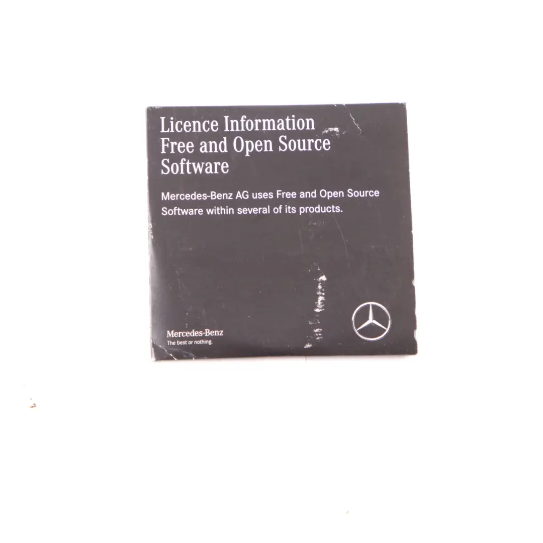 Mercedes W447 Informazioni sulla licenza Software libero open source - SKU A4478273600 - Numero di parte A4478273600