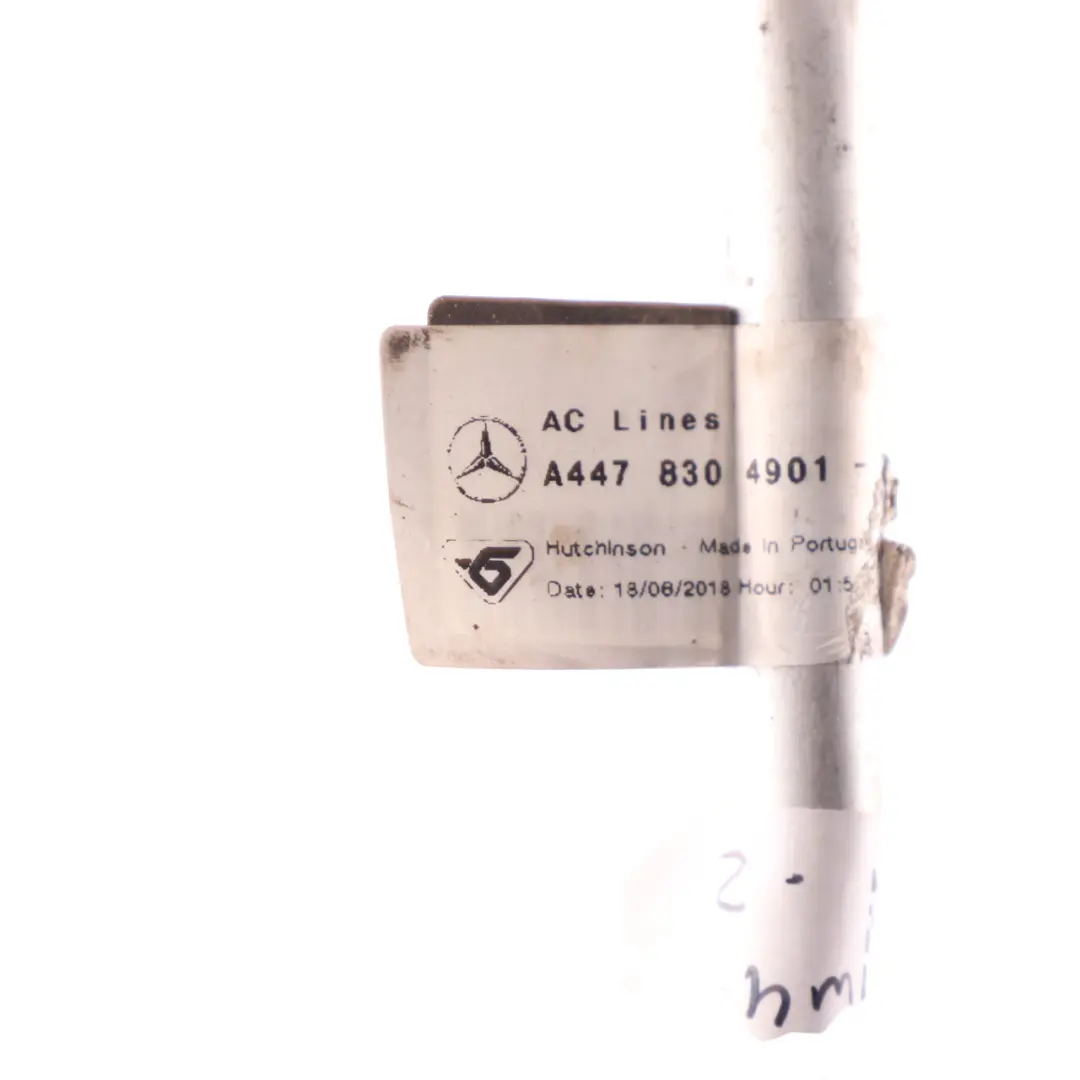 Tuyau de réfrigérant pour climatisation de réfrigérant pour Mercedes W447 à propos du numéro de pièce A4478304901 Mercedes W447 Tuyau de réfrigérant pour climatisation de réfrigérant - SKU A4478304901 - Numéro de pièce A4478304901
