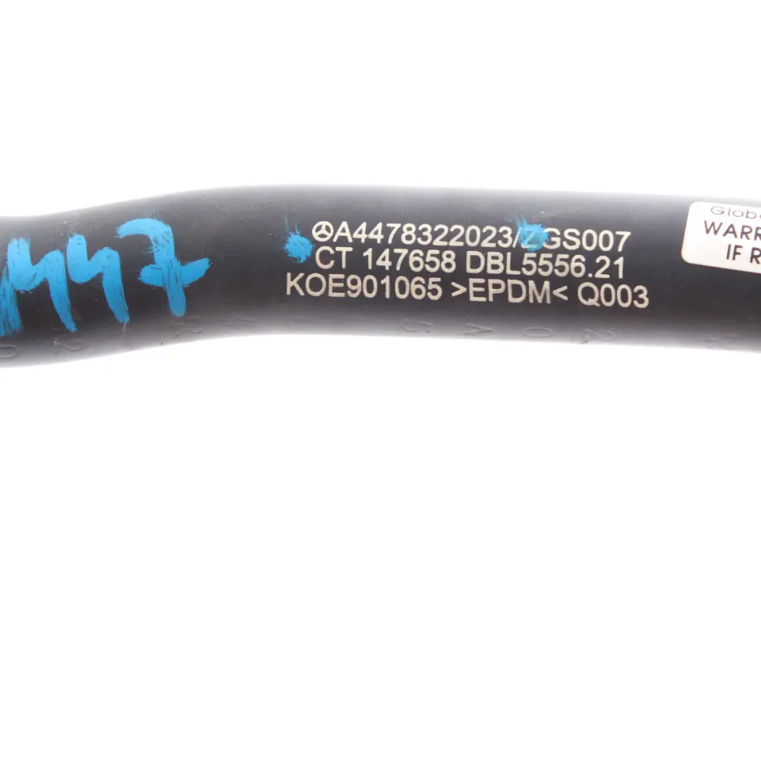 Heater Hose Condensation Drain Air Conditioning Pipe to Mercedes W447 with Part number A4478322023 Mercedes W447 Heater Hose Condensation Drain Air Conditioning Pipe - SKU A4478322023 - Part number A4478322023