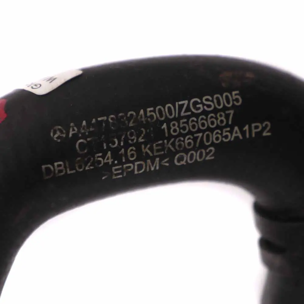 OM654 Tuyau de refroidissement d'eau pour Mercedes Vito W447 à propos du numéro de pièce A4478324500 Mercedes Vito W447 OM654 Tuyau de refroidissement d'eau - SKU A4478324500 - Numéro de pièce A4478324500