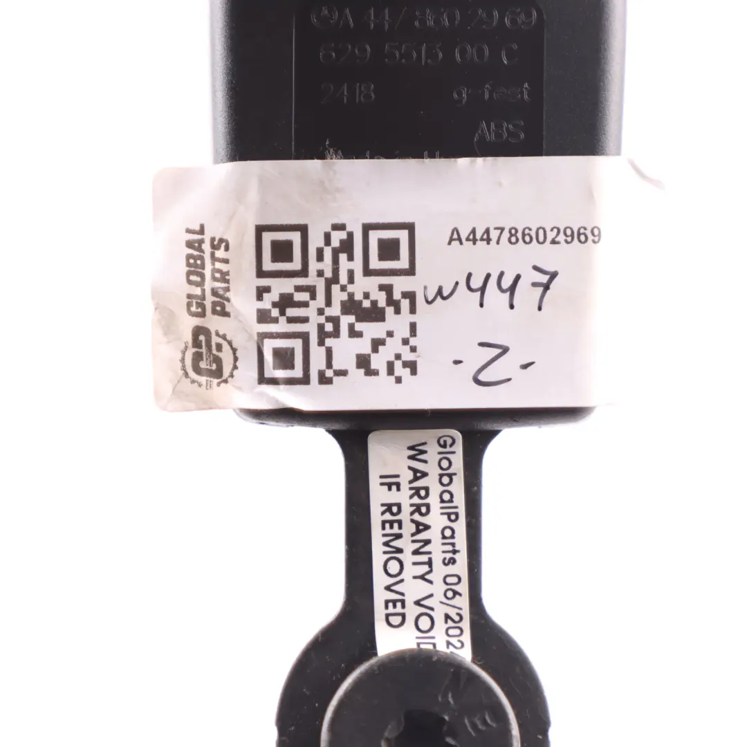 Mercedes W447 Gurt schloss clip vorne Mitte - SKU A4478602969 - Teilenummer A4478602969
