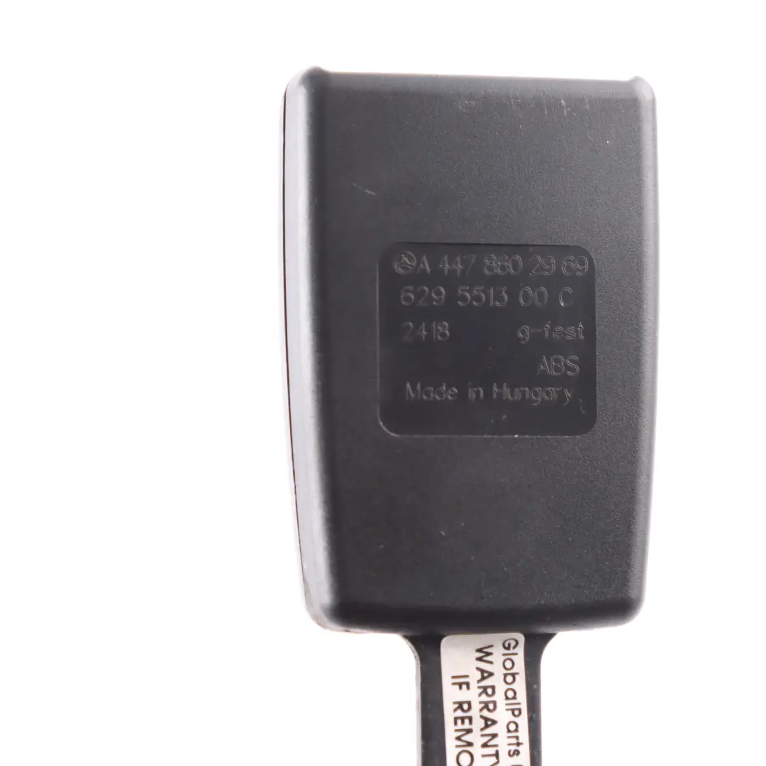 Mercedes W447 Clip de ceinture de sécurité centrale avant - SKU A4478602969 - Numéro de pièce A4478602969