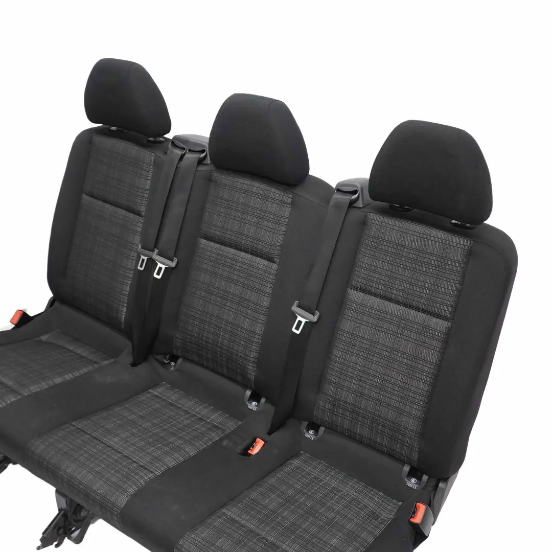 Bench 3 Persons Cloth Fabric Anthracite Black Tunja to Rear Seat Mercedes Vito W447 with Part number A4478602985 Rear Seat Mercedes Vito W447 Bench 3 Persons Cloth Fabric Anthracite Black Tunja - SKU A4478602985 - Part number A4478602985
