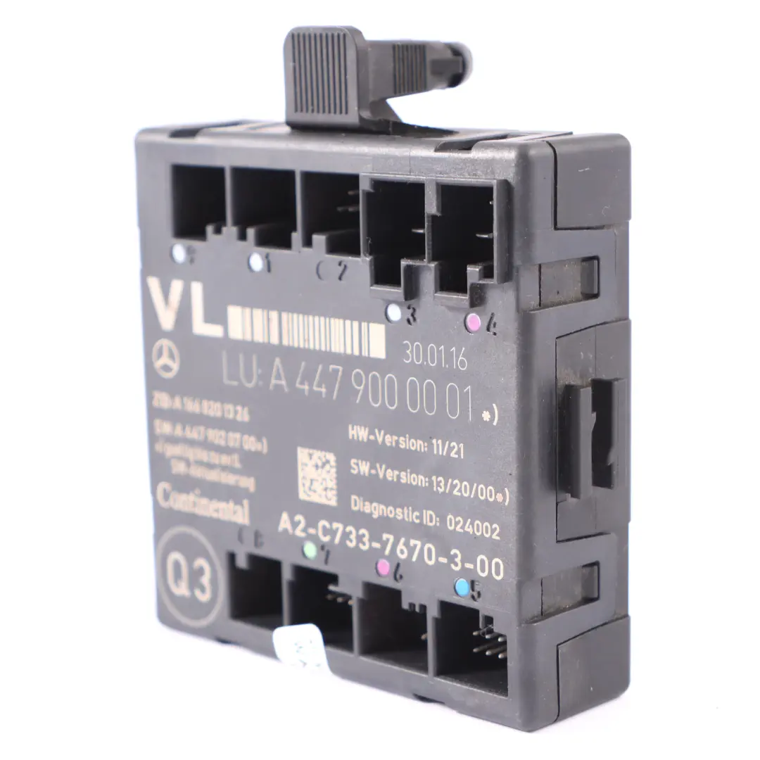 Modulo porta anteriore sinistro Centralina ECU per Mercedes Vito W447 con numero di parte A4479000001 Mercedes Vito W447 Modulo porta anteriore sinistro Centralina ECU - SKU A4479000001 - Numero di parte A4479000001