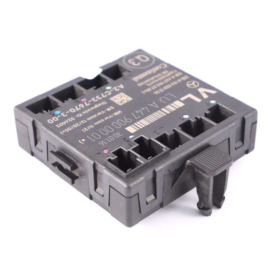 Modulo porta anteriore sinistro Centralina ECU per Mercedes Vito W447 con numero di parte A4479000001 Mercedes Vito W447 Modulo porta anteriore sinistro Centralina ECU - SKU A4479000001 - Numero di parte A4479000001