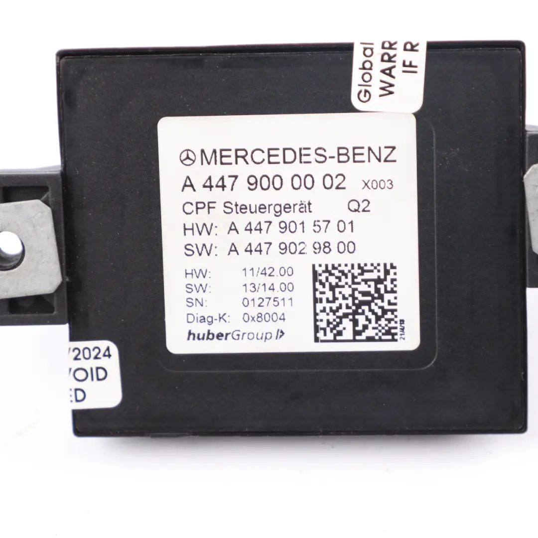 Electronic Module ECU Control Unit to Mercedes W447 with Part number A4479000002 Mercedes W447 Electronic Module ECU Control Unit - SKU A4479000002 - Part number A4479000002