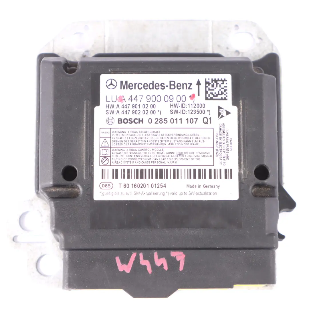 Mercedes Vito W447 Unité De Commande Du Module D'Air ECU 4479000900 - SKU A4479000900 - Numéro de pièce A4479000900