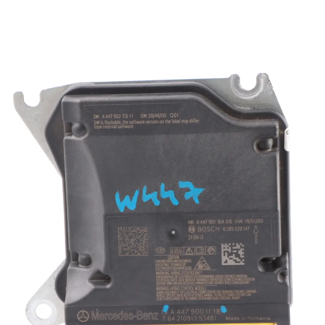 Front Air Module Control Unit ECU to Mercedes W447 with Part number A4479001118 Mercedes W447 Front Air Module Control Unit ECU - SKU A4479001118 - Part number A4479001118