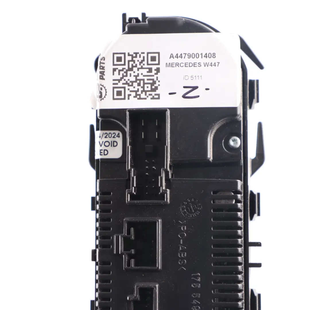 Mercedes W447 A/C Heater Climate Control Switch Panel Unit - SKU A4479001408 - Part number A4479001408