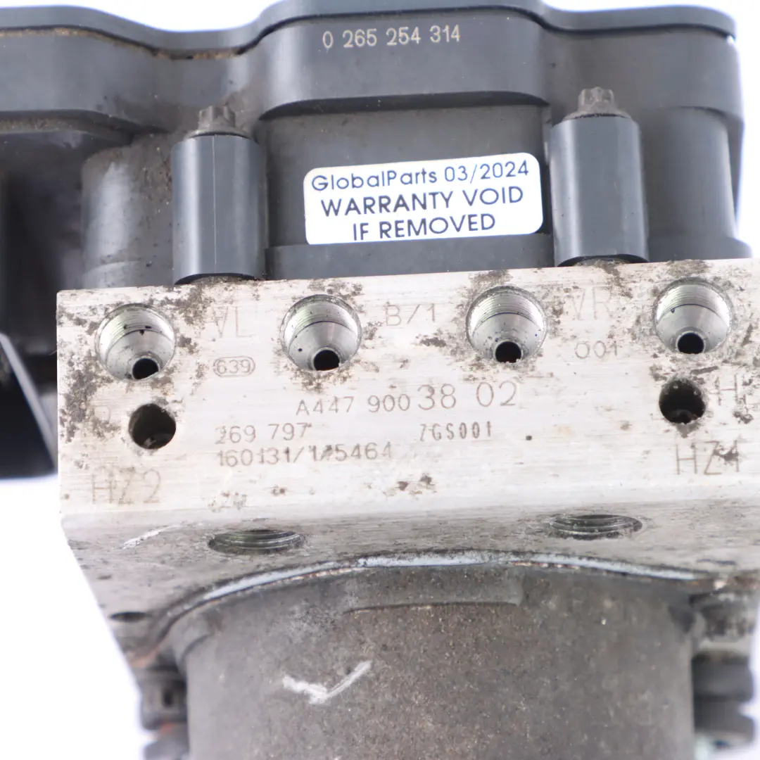 Mercedes Vito W447 Pompe frein ABS ESP Unité hydraulique A4479003802 - SKU A4479003902-1 - Numéro de pièce A4479003902