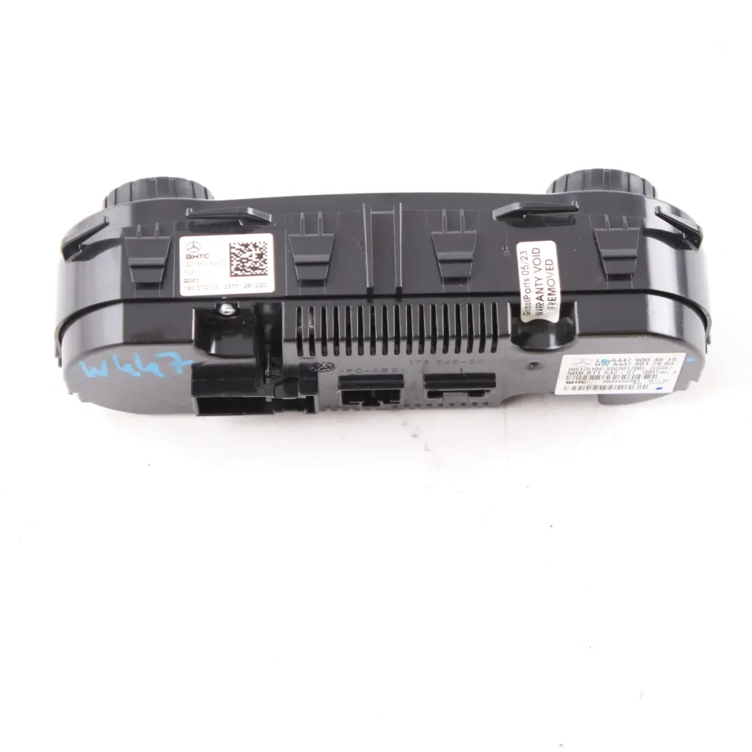 Climate Heater Control Panel Air Conditioning Switch to Mercedes W447 with Part number A4479004815 Mercedes W447 Climate Heater Control Panel Air Conditioning Switch - SKU A4479004815 - Part number A4479004815