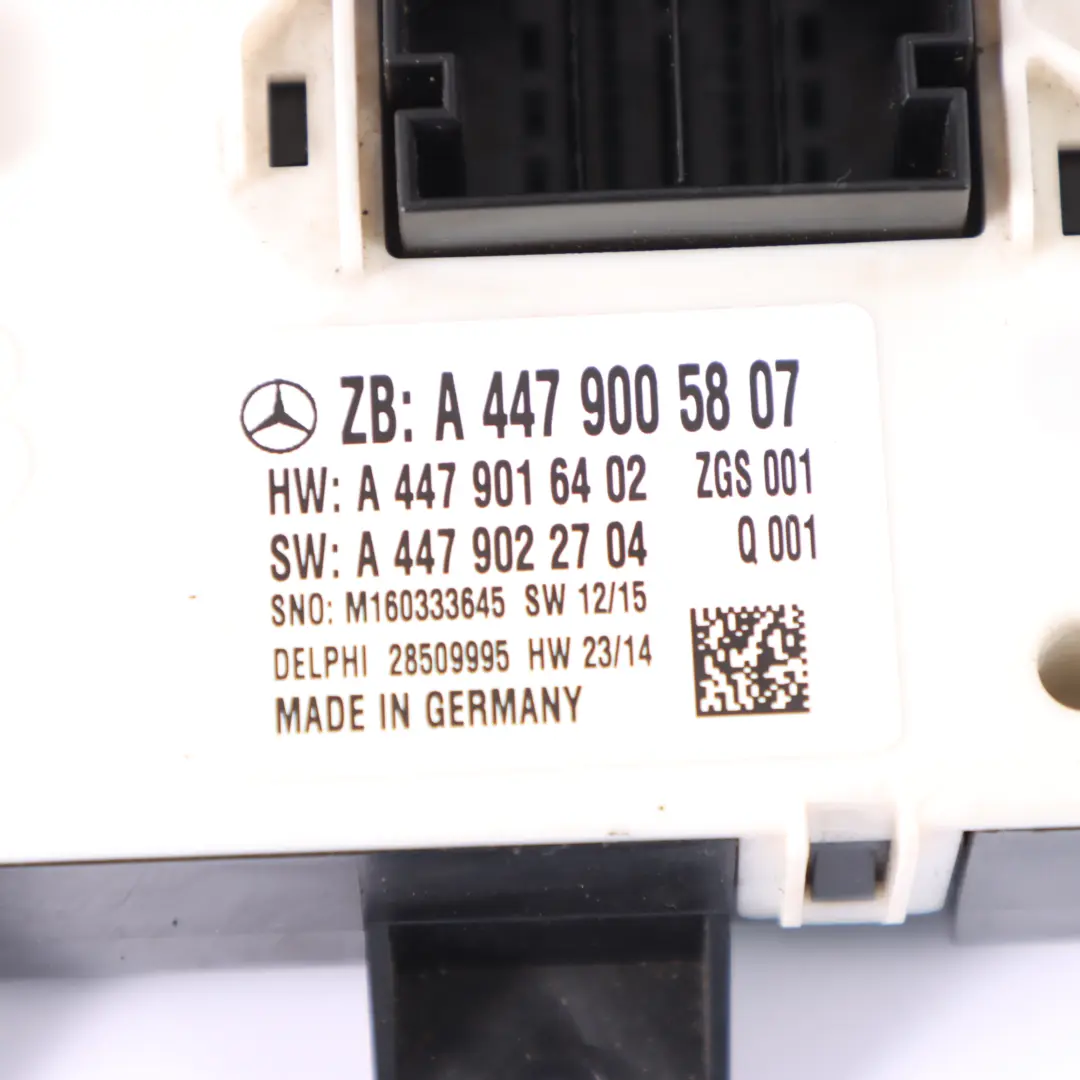 Mercedes Vito W447 Fuse Box Relay Control Unit Electric Module SAM - SKU A4479005807 - Part number A4479005807
