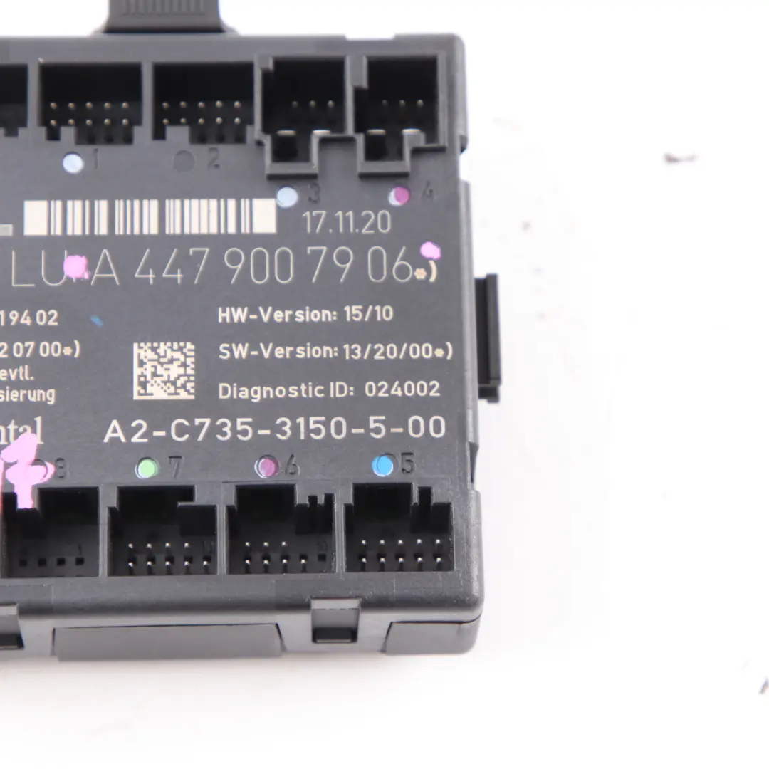 Mercedes W447 Módulo de puerta delantera izquierda Unidad de control - SKU A4479007906 - Número de pieza A4479007906