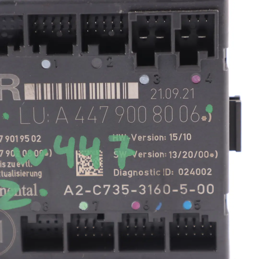 Mercedes Vito W447 Door Module Front Right O/S Control Unit ECU - SKU A4479008006 - Part number A4479008006