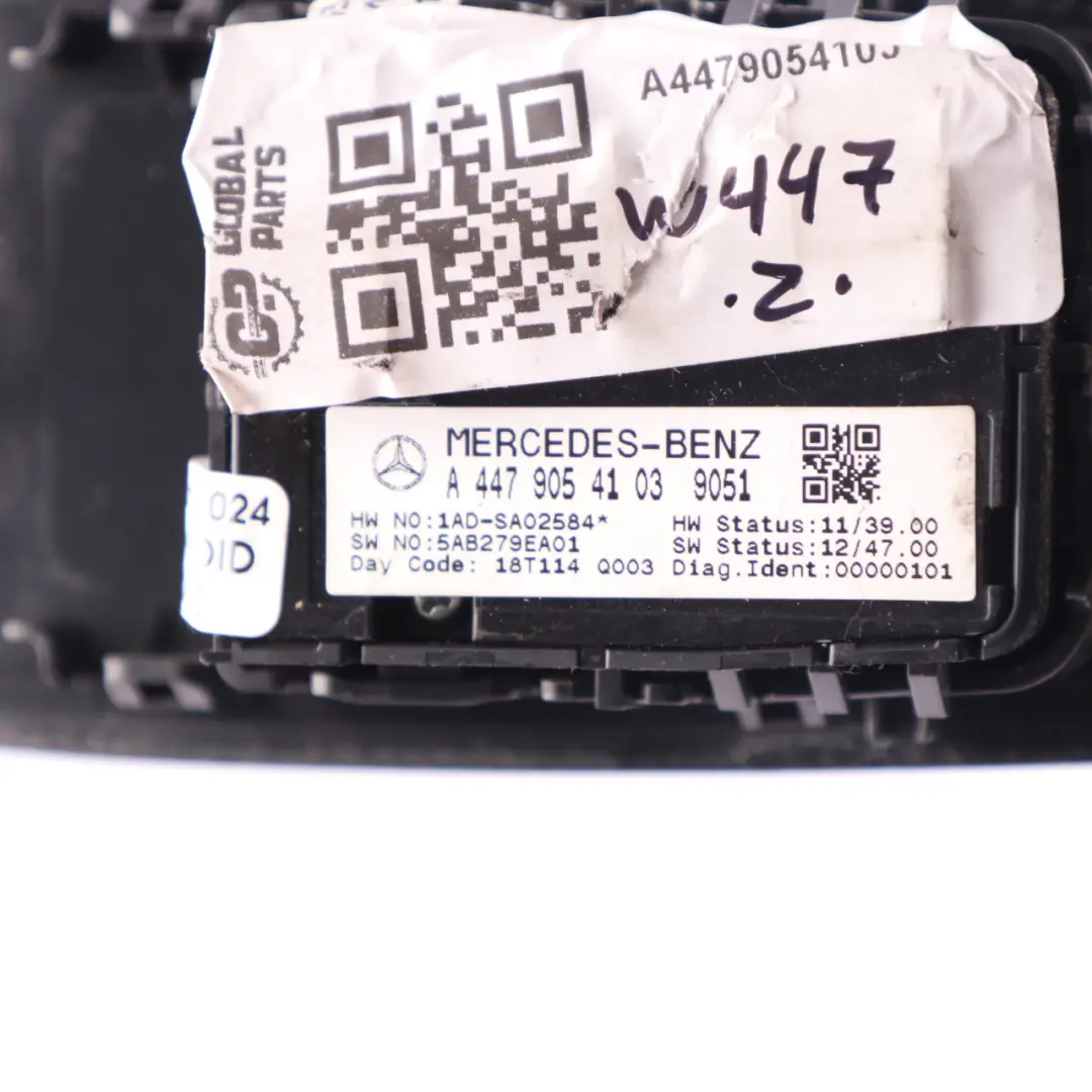 Front Right O/S Power Window Button to Mercedes W447 with Part number A4479054103 Mercedes W447 Front Right O/S Power Window Button - SKU A4479054103 - Part number A4479054103