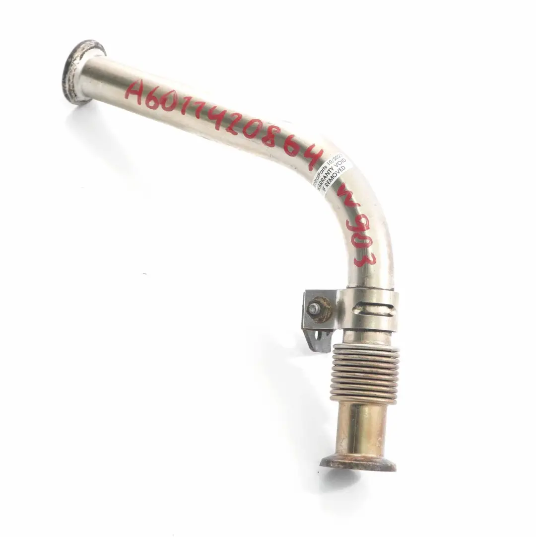 W903 Sprinter W638 Vito Diesel Exhaust EGR Line Pipe Hose to Mercedes with Part number A6011420864 Mercedes W903 Sprinter W638 Vito Diesel Exhaust EGR Line Pipe Hose - SKU A6011420864 - Part number A6011420864