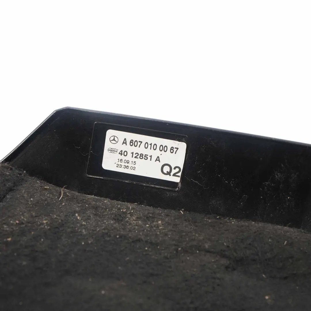 Engine Acoustic Cover Panel Mercedes W176 W246 C117 OM607 Diesel - SKU A6070100067 - Part number A6070100067