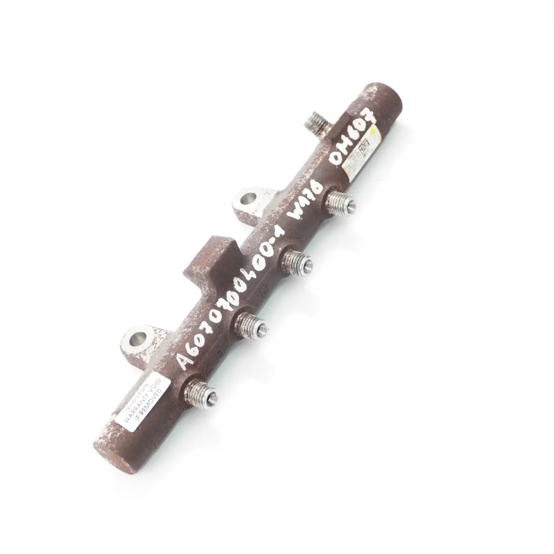 Rail Mercedes W176 W246 OM607 High Pressure Fuel Rail H8201225030 to Fuel Injection with Part number A6070700400 Fuel Injection Rail Mercedes W176 W246 OM607 High Pressure Fuel Rail H8201225030 - SKU A6070700400-1 - Part number A6070700400