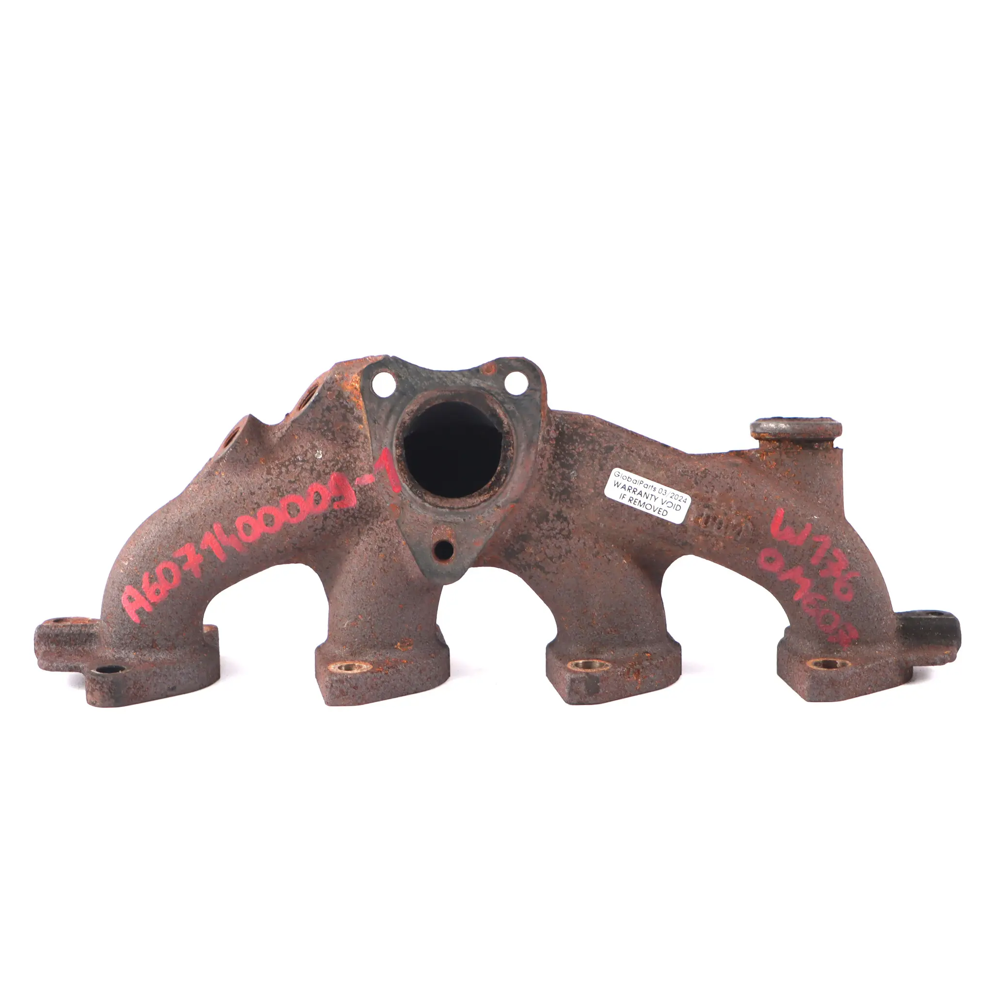 Collettore scarico motore Mercedes W176 W246 OM607 diesel A6071400009