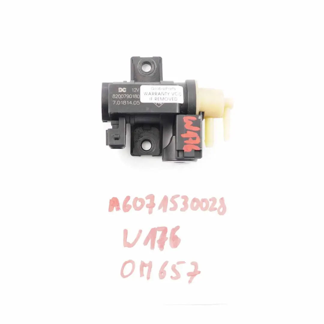  Válvula Vacío Mercedes W176 W246 Solenoide Control Colector Admisión - SKU A6071530028 - Número de pieza A6071530028