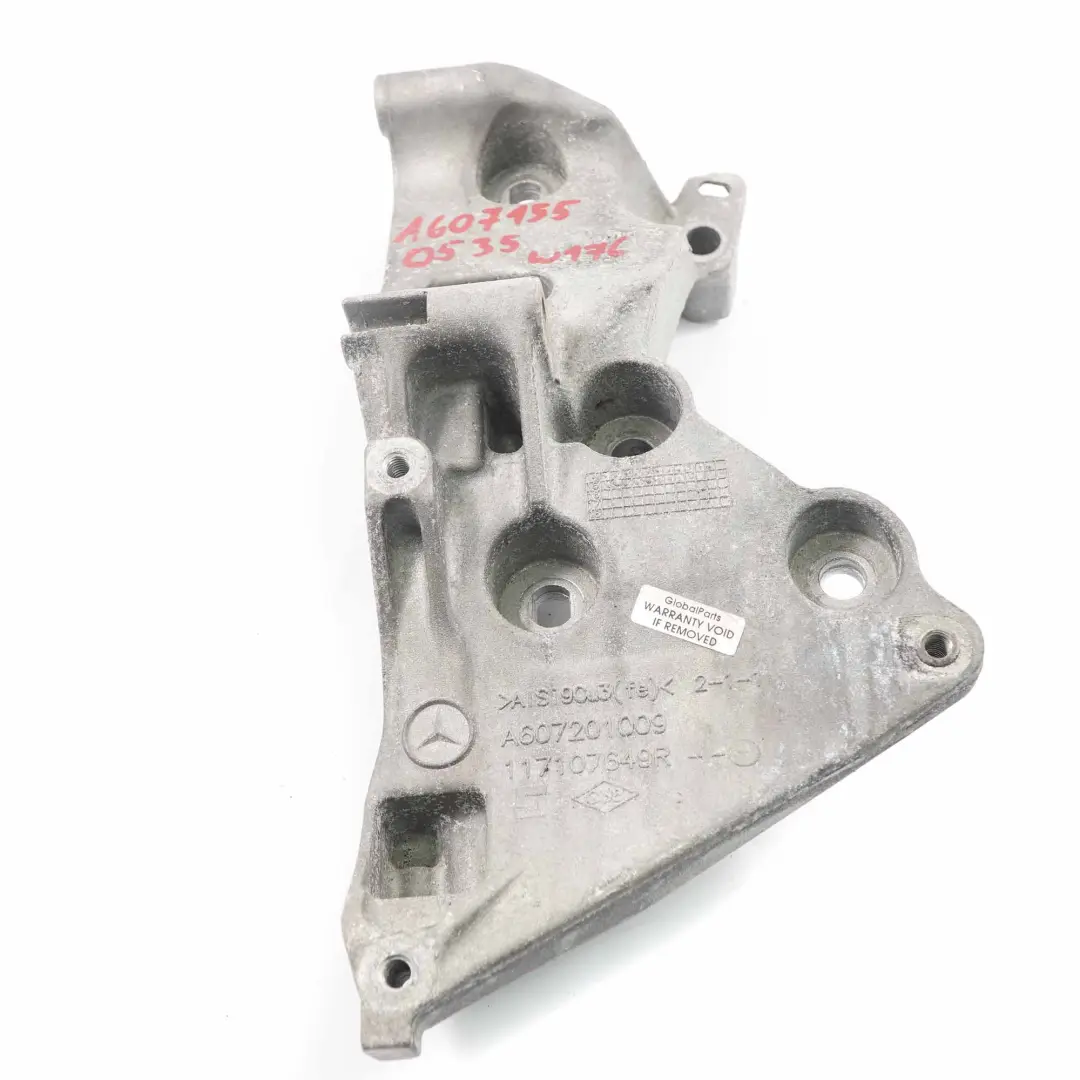 Montaje soporte transmisión OM607 Diesel Tensor correa motor para Mercedes W176 con número de pieza A6071550535 Mercedes W176 Montaje soporte transmisión OM607 Diesel Tensor correa motor - SKU A6071550535 - Número de pieza A6071550535