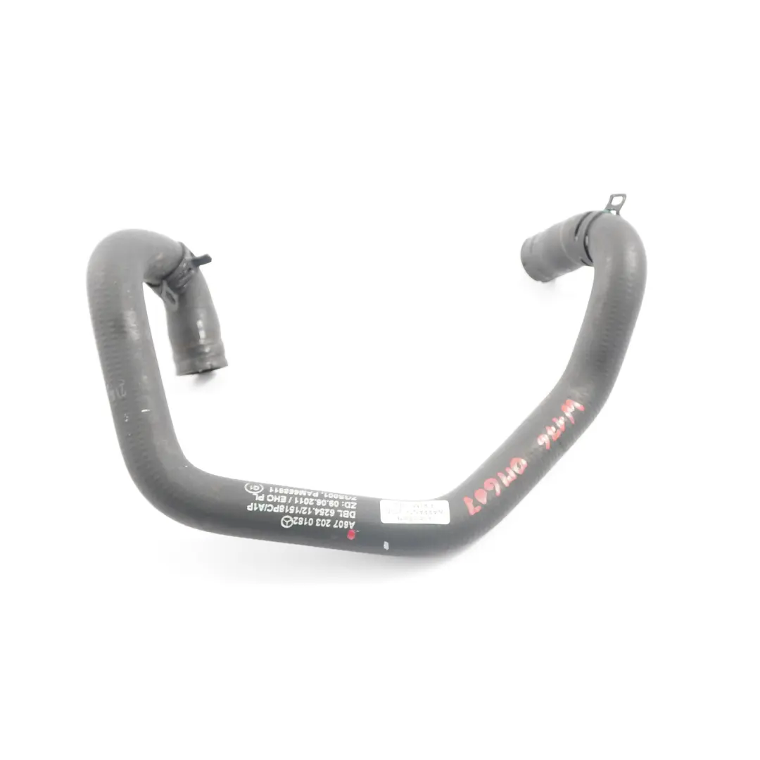 Mercedes W176 W246 Tubo dell'acqua linea flessibile liquido motore - SKU A6072030182 - Numero di parte A6072030182