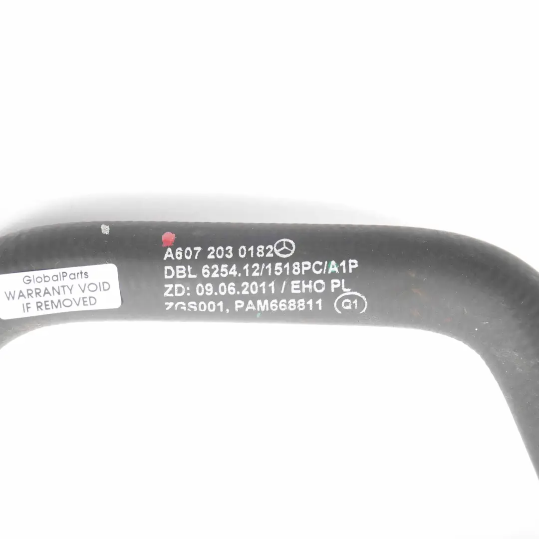 Water Pipe Mercedes W176 W246 Engine Cooling Coolant Hose Line  - SKU A6072030182 - Part number A6072030182