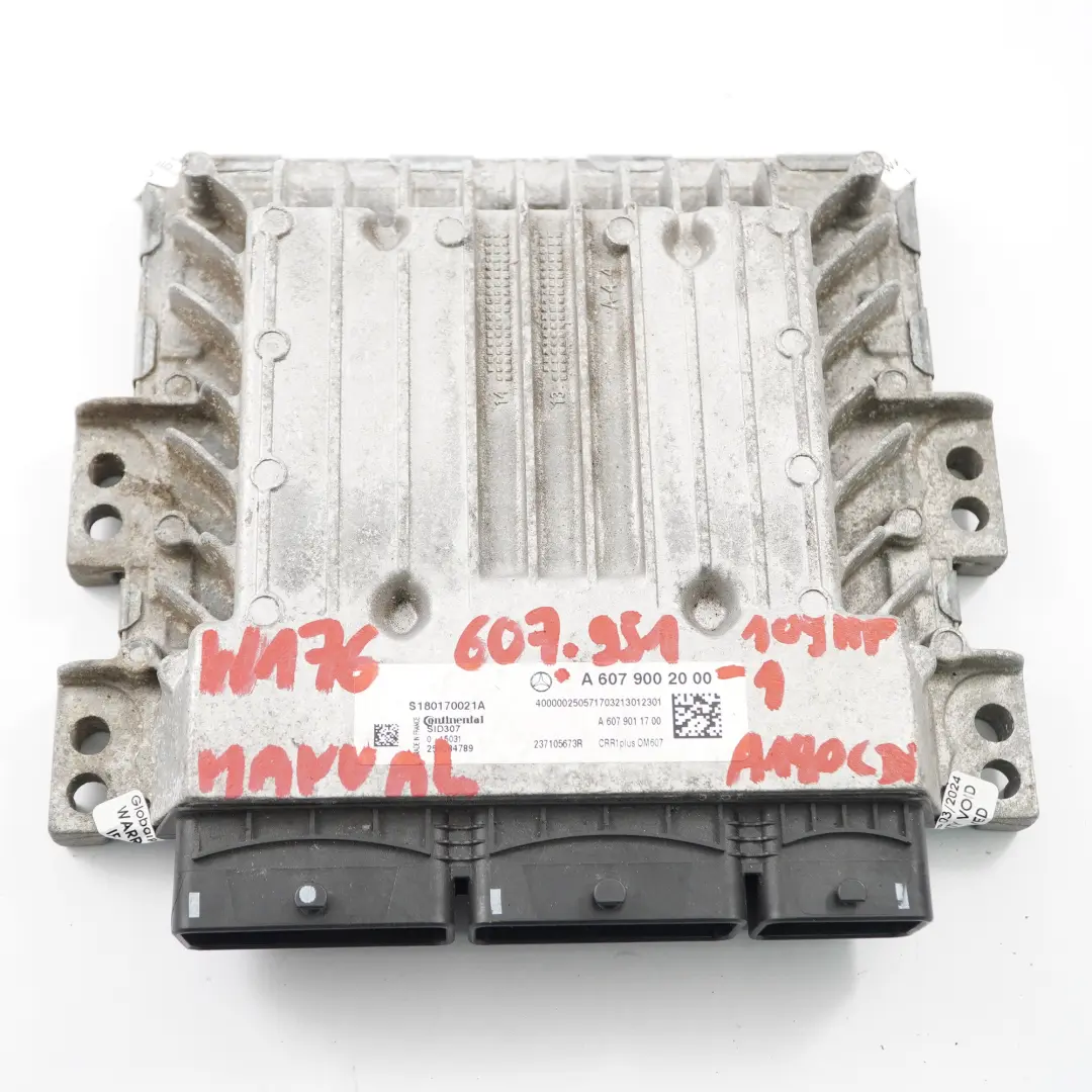 A180 CDI 607.951 109CV Moteur ECU Kit serrure clé pour Mercedes W176 à propos du numéro de pièce A6079002000 Mercedes W176 A180 CDI 607.951 109CV Moteur ECU Kit serrure clé - SKU A6079002000-1 - Numéro de pièce A6079002000