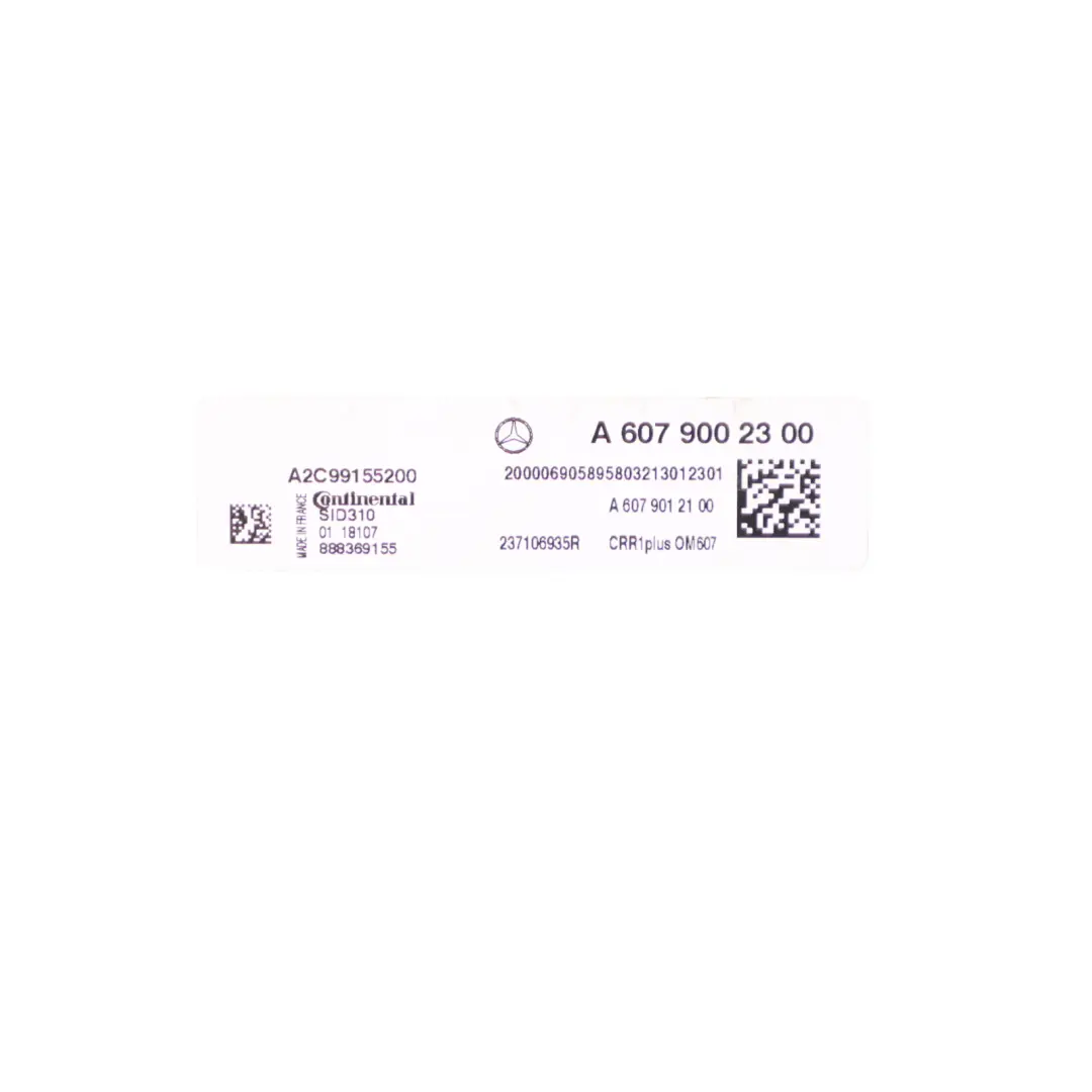Mercedes W176 180 CDI 607.951 109HP Kit ECU Chiave Blocco Automatico - SKU A6079002300-5 - Numero di parte A6079002300