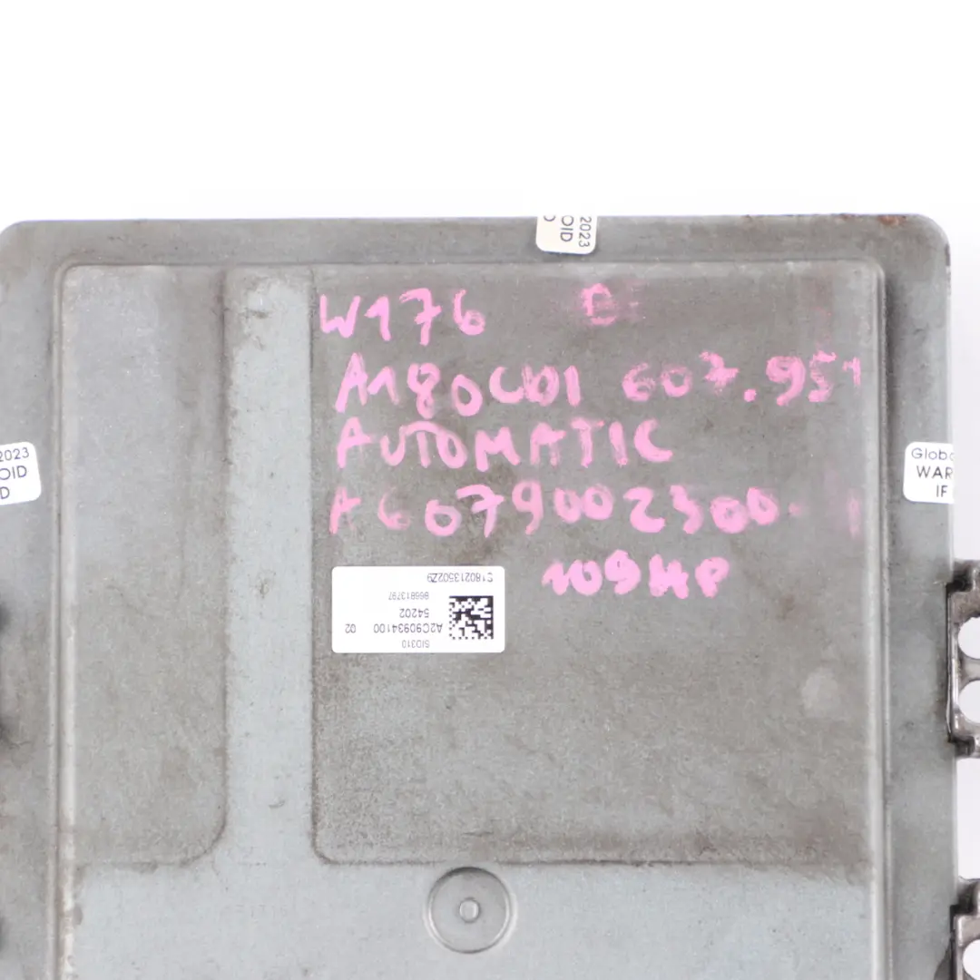 607.951 109HP Unité Moteur ECU pour Mercedes W176 W246 180 CDI à propos du numéro de pièce A6079002300 Mercedes W176 W246 180 CDI 607.951 109HP Unité Moteur ECU - SKU A6079002300 - Numéro de pièce A6079002300