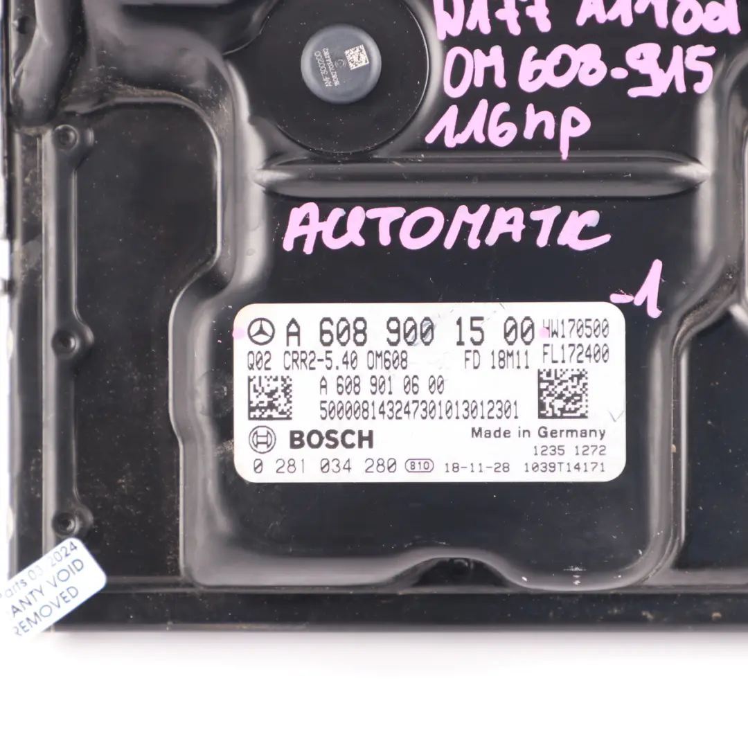 A180d 116HP OM608.915 Engine ECU Kit Key Lock to Mercedes W177 with Part number A6089001500 Mercedes W177 A180d 116HP OM608.915 Engine ECU Kit Key Lock - SKU A6089001500-1 - Part number A6089001500