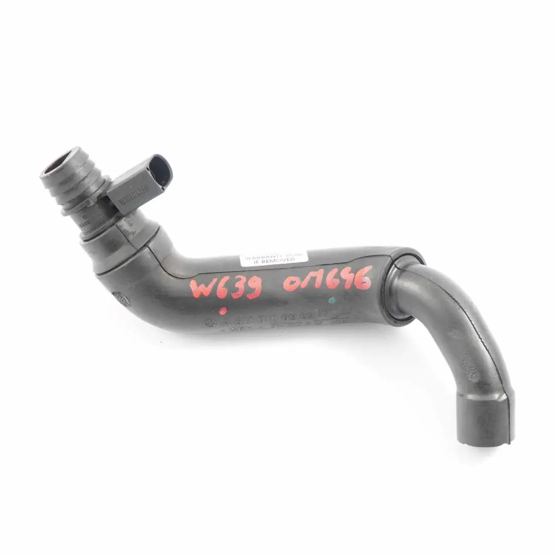 Manguera Admisión Aire Tubo Diesel OM646 para Mercedes Vito W639 con número de pieza A6110100282 Mercedes Vito W639 Manguera Admisión Aire Tubo Diesel OM646 - SKU A6110100282 - Número de pieza A6110100282