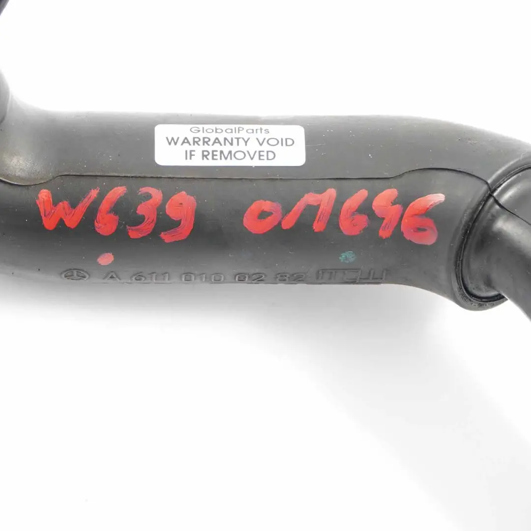 Tuyau d'Admission d'Air Diesel OM646 pour Mercedes Vito W639 à propos du numéro de pièce A6110100282 Mercedes Vito W639 Tuyau d'Admission d'Air Diesel OM646 - SKU A6110100282 - Numéro de pièce A6110100282