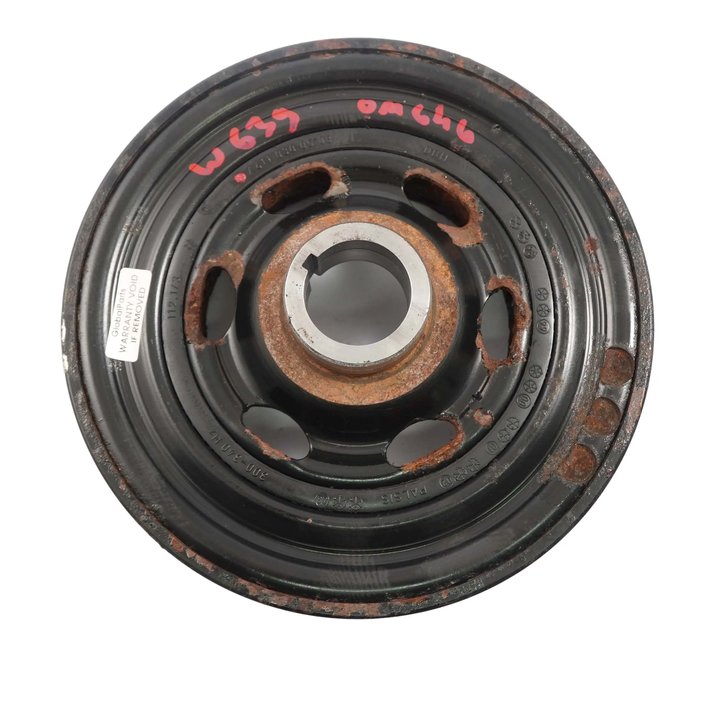 Mercedes W202 W204 W211 Vito W639 OM611 OM646 Crankshaft Pulley A6110300503
