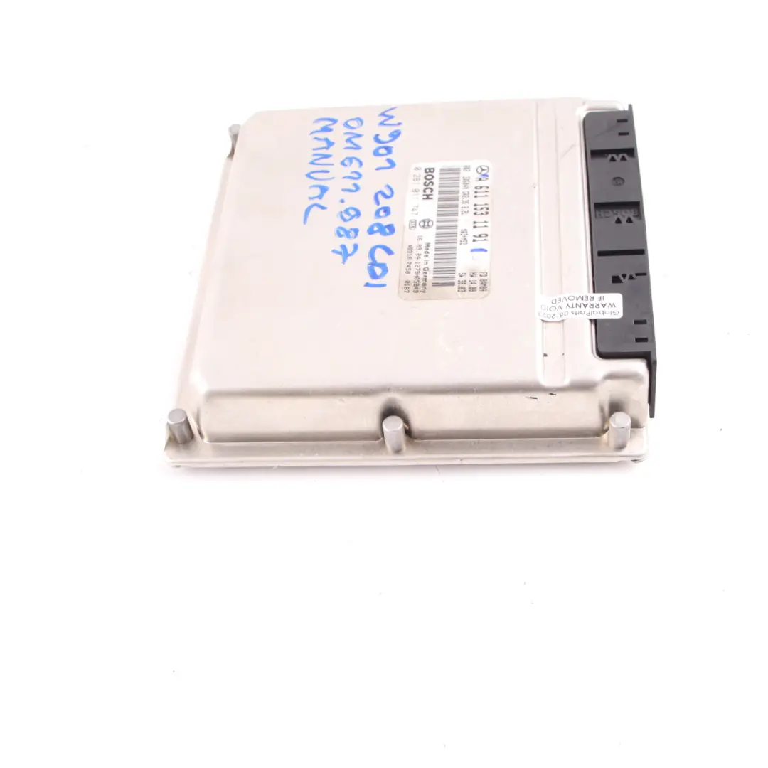 Mercedes W901 OM611.987 82HP Engine Unit Module ECU Manual - SKU A6111531191 - Part number A6111531191