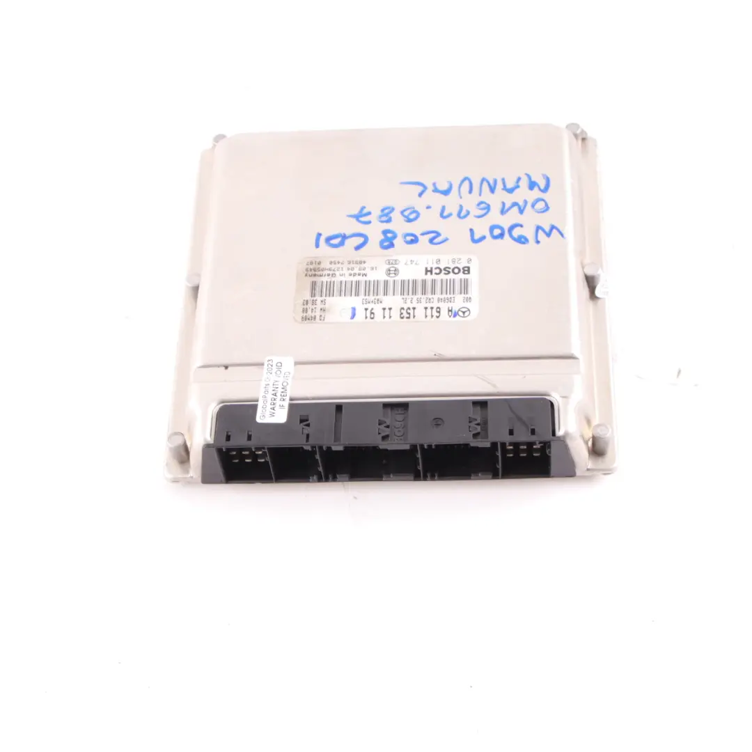W901 OM611.987 82HP Engine Unit Module ECU Manual to Mercedes with Part number A6111531191 Mercedes W901 OM611.987 82HP Engine Unit Module ECU Manual - SKU A6111531191 - Part number A6111531191