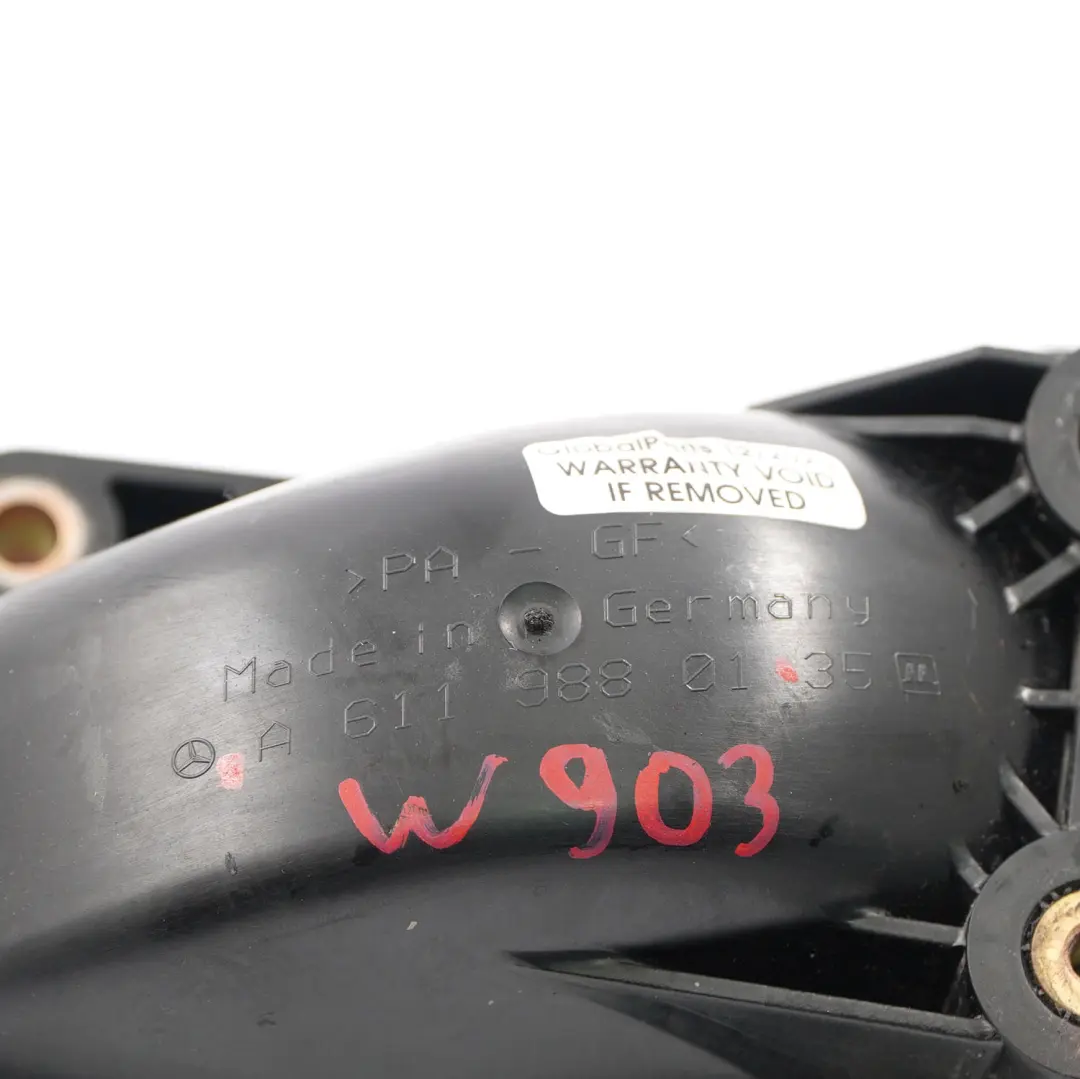  Collecteur admission Mercedes W903 OM611 Diesel Couvercle air - SKU A6119880135 - Numéro de pièce A6119880135