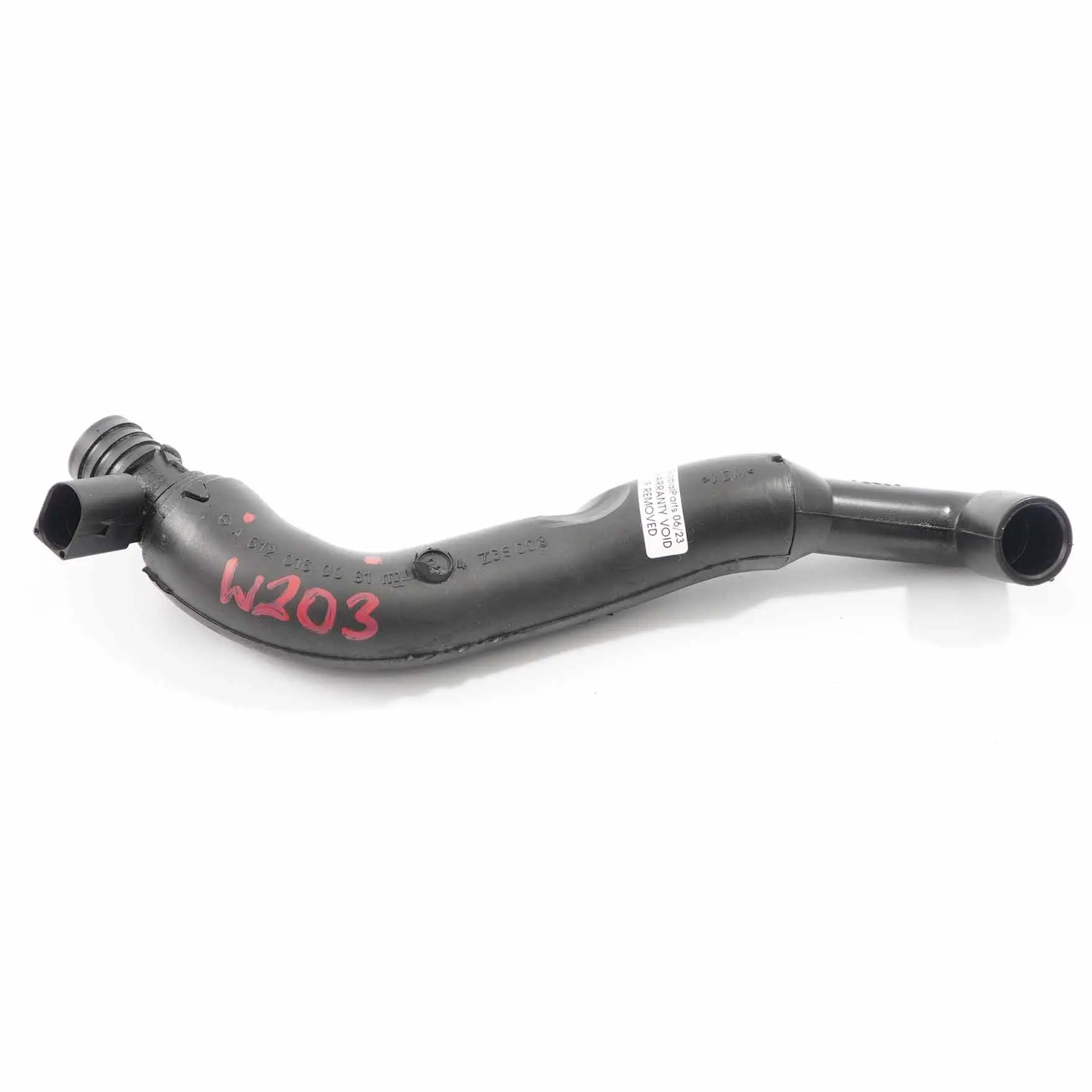 Mercedes W203 OM612 Oil Separator Crankcase Vent Valve Pipe Hose A6120160081