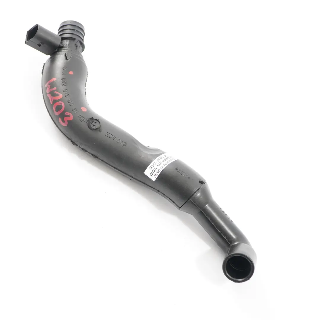 OM612 Oil Separator Crankcase Vent Valve Pipe Hose A6120160081 to Mercedes W203 with Part number A6120161181 Mercedes W203 OM612 Oil Separator Crankcase Vent Valve Pipe Hose A6120160081 - SKU A6120161181 - Part number A6120161181