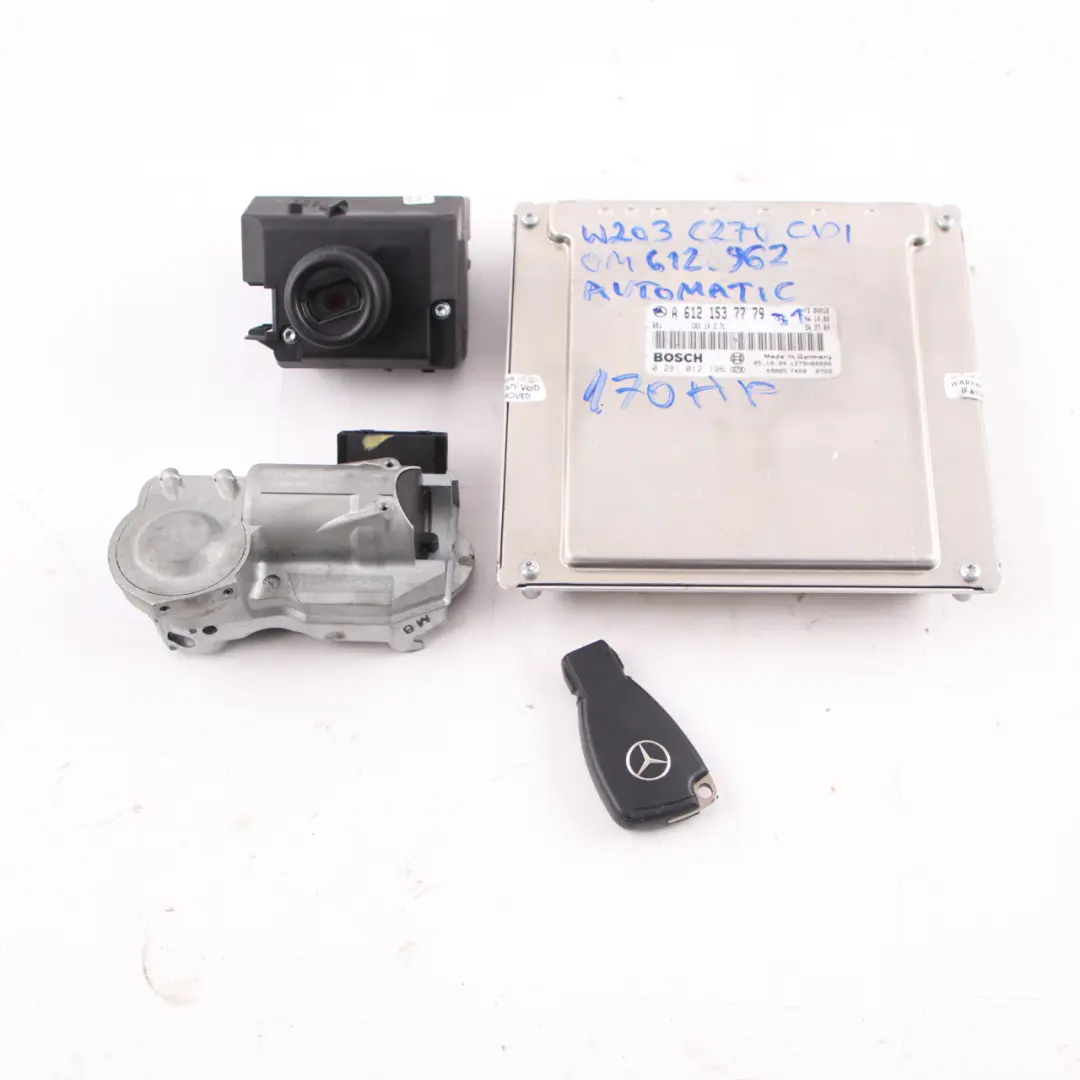 270CDI OM612.962 170HP Engine ECU Kit Key Lock to Mercedes W203 W209 with Part number A6121537779 Mercedes W203 W209 270CDI OM612.962 170HP Engine ECU Kit Key Lock - SKU A6121537779-1 - Part number A6121537779