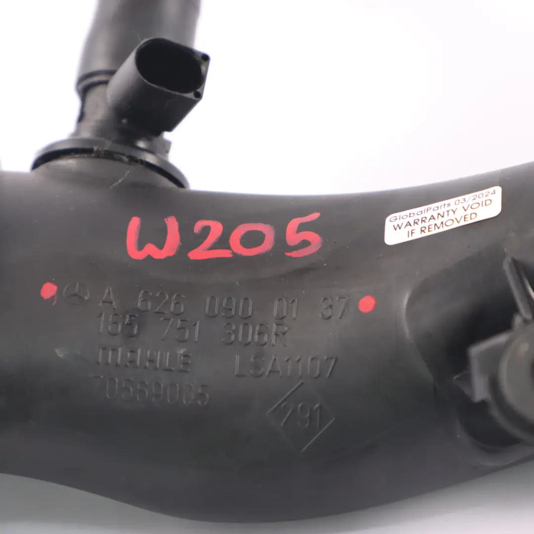 Mercedes W205 OM626 Diesel Tuyau Admission D'Air Ligne De Charge - SKU A6260900137 - Numéro de pièce A6260900137