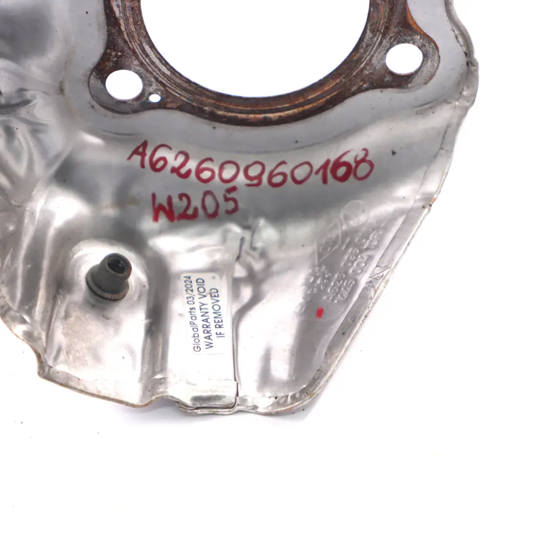 Escudo térmico Mercedes W205 Diesel OM626 Placa de blindaje del turbocompresor - SKU A6260960168 - Número de pieza A6260960168