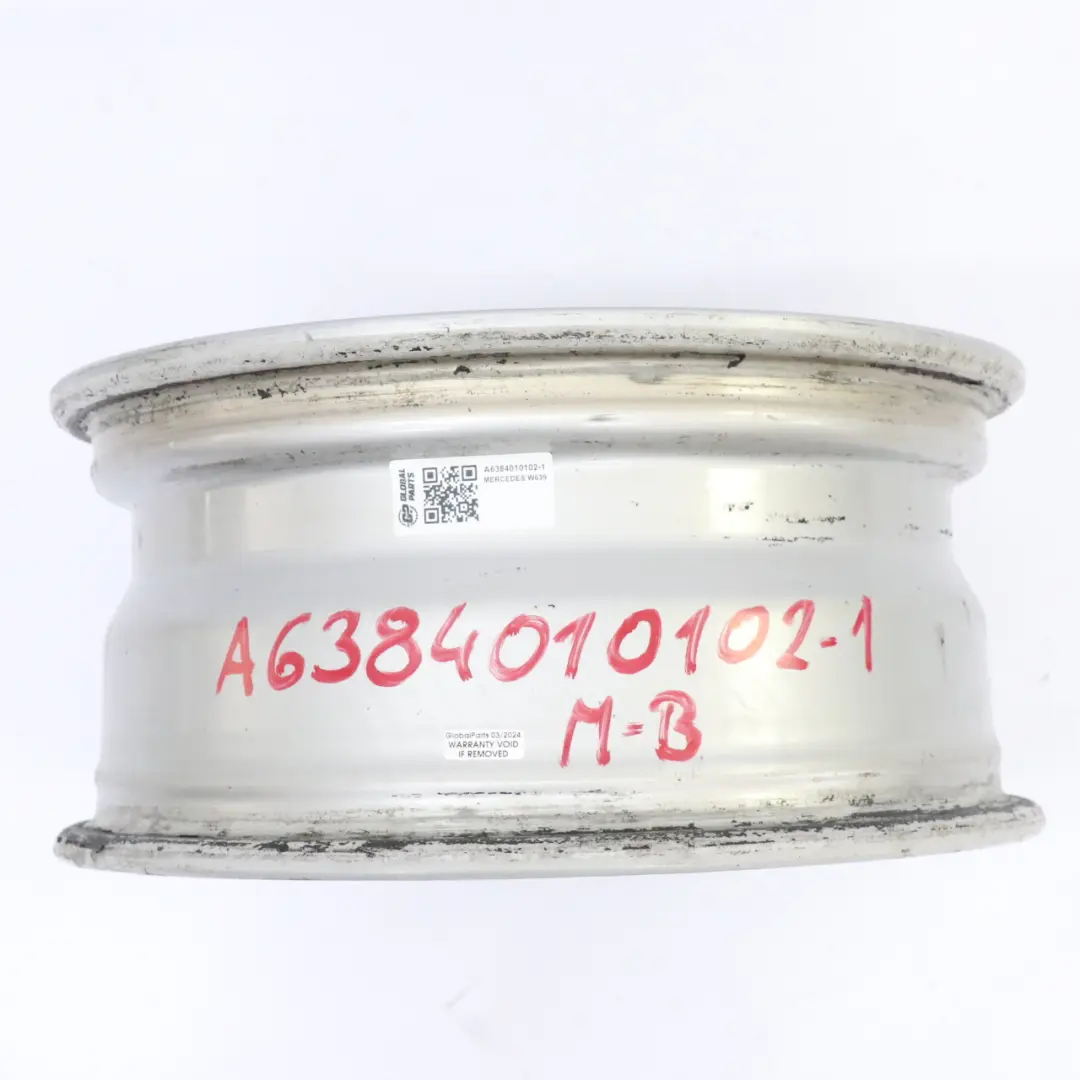 Alloy Wheel Rim 16" ET:55 7J to Mercedes Vito W638 Silver with Part number A6384010102 Mercedes Vito W638 Silver Alloy Wheel Rim 16" ET:55 7J - SKU A6384010102-1 - Part number A6384010102