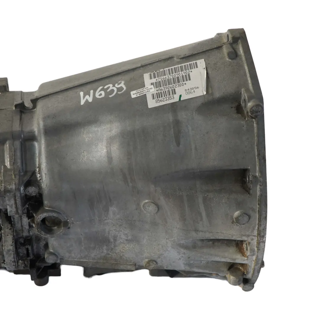 Gearbox Mercedes W639 Vito 6 Speed 716637 716.637 WARRANTY to Manual with Part number  A6392602300 Manual Gearbox Mercedes W639 Vito 6 Speed 716637 716.637 WARRANTY - SKU A6392602300 - Part number  A6392602300