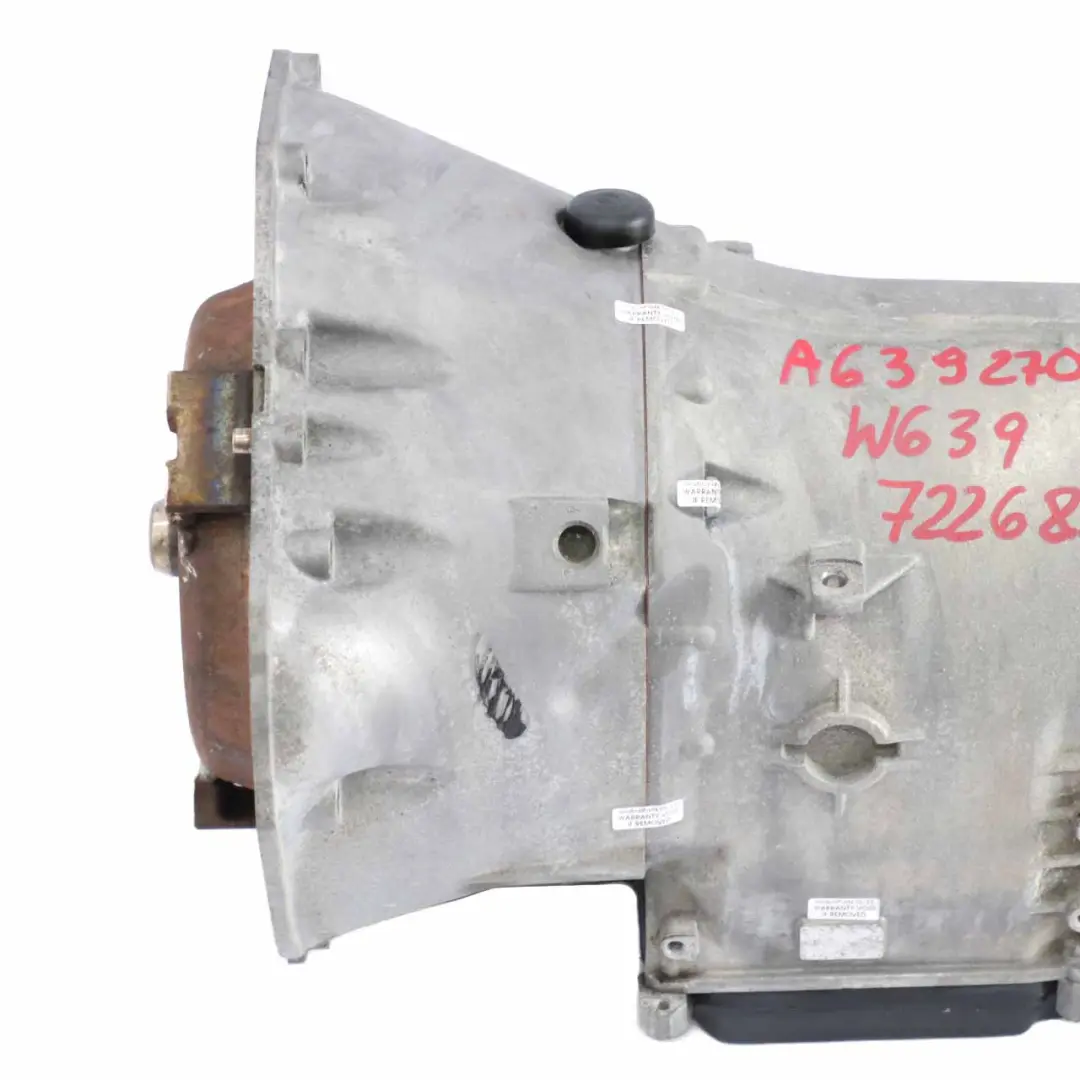 Boîte de vitesses automatique 722682 722.682 GARANTIE pour Mercedes W639 à propos du numéro de pièce A6392701100 Mercedes W639 Boîte de vitesses automatique 722682 722.682 GARANTIE - SKU A6392701100 - Numéro de pièce A6392701100