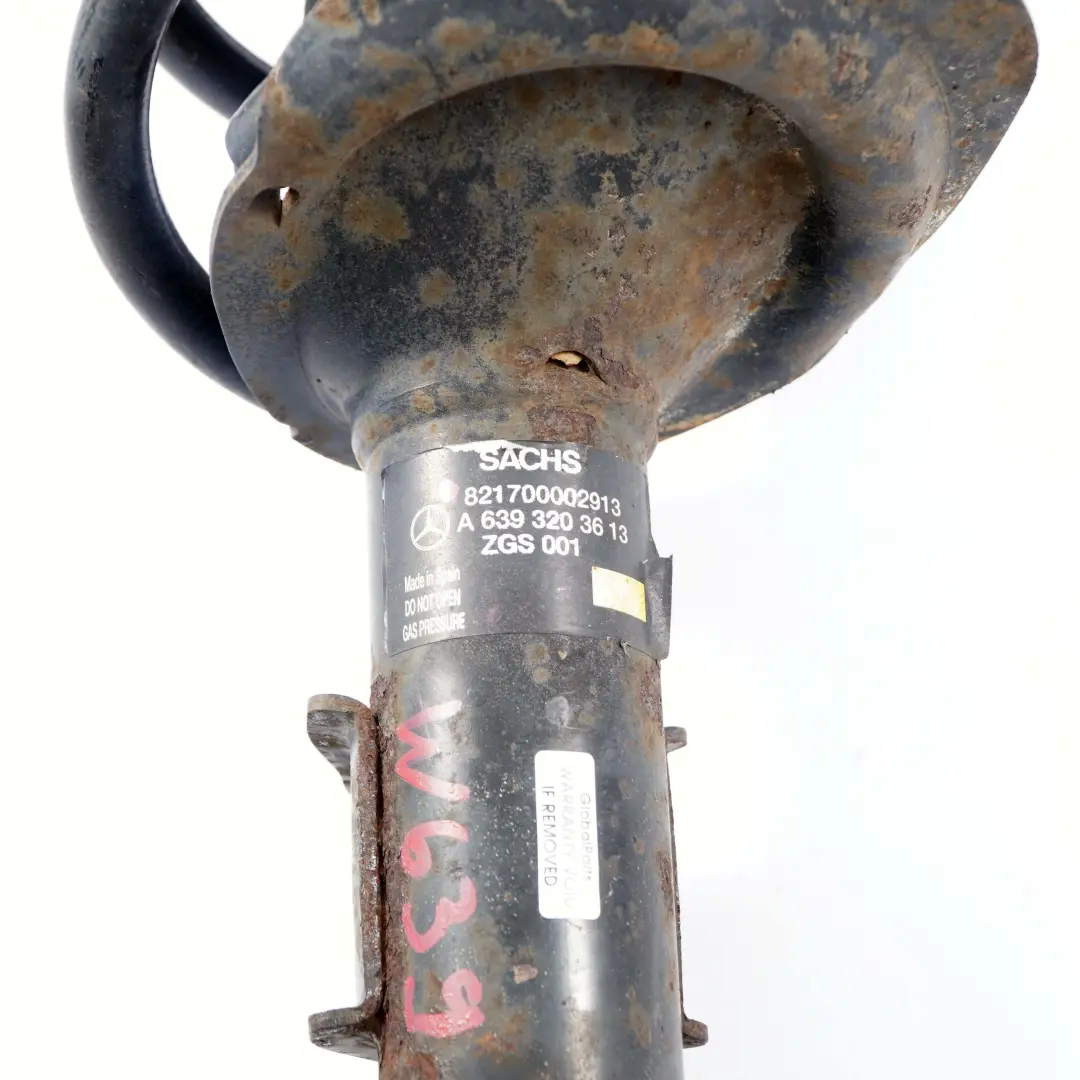Ammortizzatore Assale Anteriore Molla Puntone per Mercedes Vito W639 con numero di parte A6393203613 Mercedes Vito W639 Ammortizzatore Assale Anteriore Molla Puntone - SKU A6393203613 - Numero di parte A6393203613