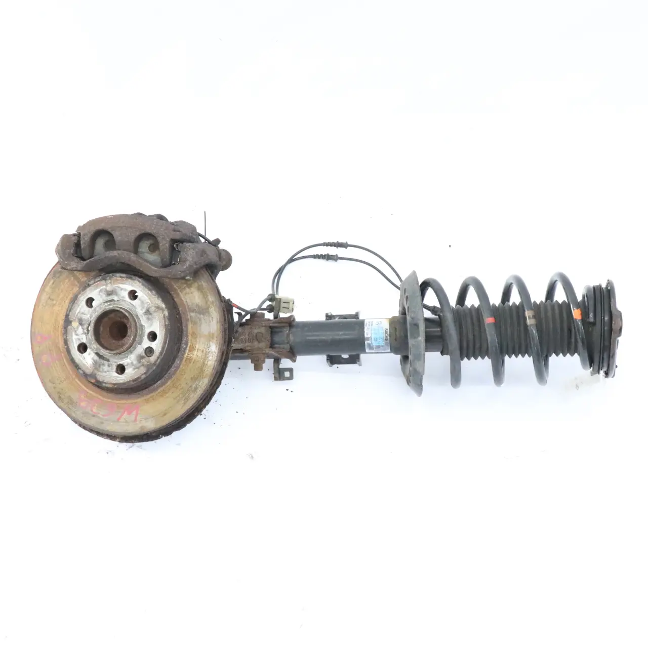 Mercedes Vito W639 anteriore destro sospensione gamba ruota mozzo freno pinza