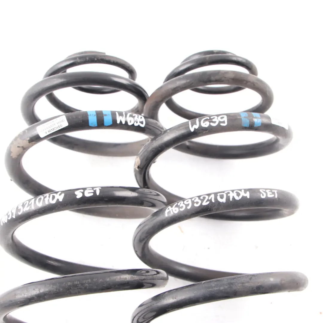 Mercedes Vito W639 Coil Spring Rear Axle Suspension Set 2x Blue - SKU A6393210704 - Part number A6393210704